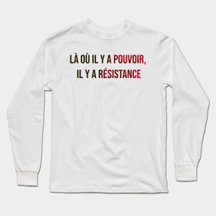 'Where there is power, there is resistance' - Foucault Long Sleeve T-Shirt